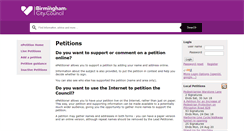 Desktop Screenshot of epetition.birmingham.public-i.tv